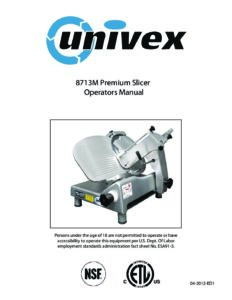 7512 - Value Slicer - Univex Corporation