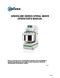 Spiral Mixers - FS20M 