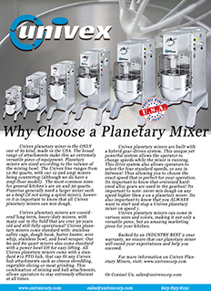 Univex SRMF20 20 qt Planetary Mixer - Floor Model, 1/2 hp, 115v