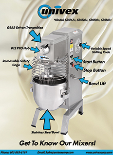 Univex Mixer SRM20 User Guide 